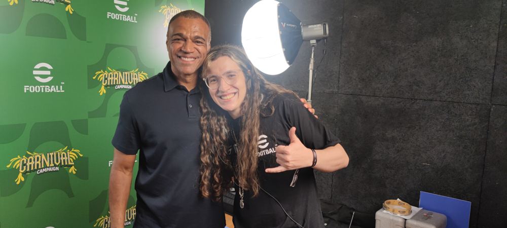Com o Denilson no Carnaval eFootball 2025.