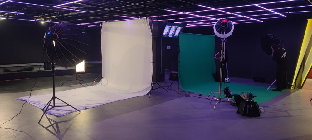 Set montado para o media day do Negrete.